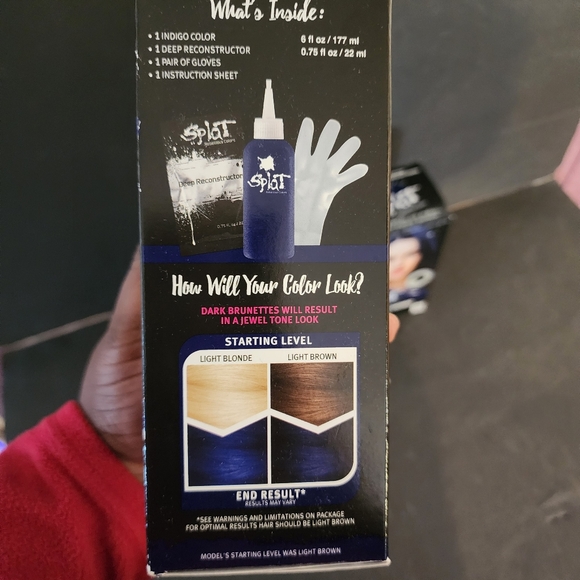 Splat Rebellious Colors Midnight Indigo No Bleach Needed Long Lasting Hair Color - Picture 4 of 5